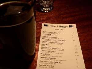 Um.  They had menus?  And tables?  I thought the whole place was just a big, black void.  At least, that's how I remember it. 