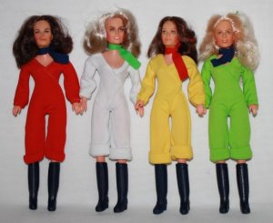 I know that I've always said I hated dolls.  I should say that I hated non-Barbie like dolls.  Charlie's Angels were cool.  